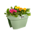 Jardinieră Elho vibia campana flower bridge, 40 cm, verde (pistachio green) — imaginea 2