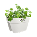 Jardinieră Elho vibia campana flower bridge, 40 cm, alb (silky white) — imaginea 2