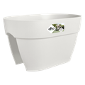 Jardinieră Elho vibia campana flower bridge, 40 cm, alb (silky white) — imaginea 1