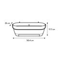 Jardinieră Elho vibia campana trough allin1, 50 cm, alb (silky white) — imaginea 5