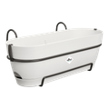 Jardinieră Elho vibia campana trough allin1, 50 cm, alb (silky white) — imaginea 1