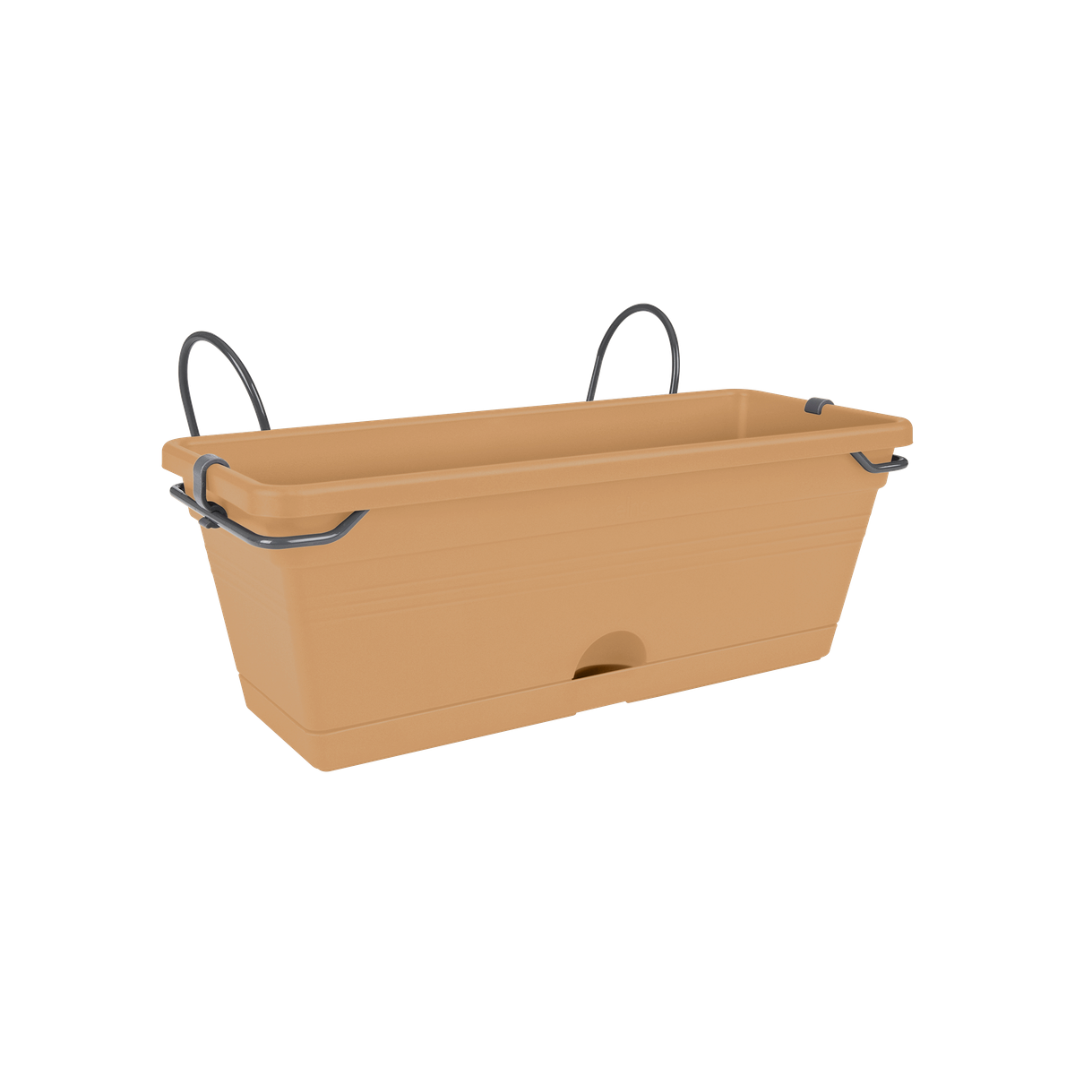 Elho Green Basics Trough Allin1 Balconiera da ringhiera con vaso integrato  - GardenStuff