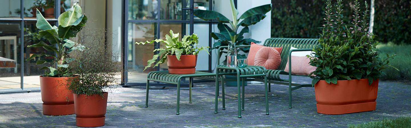 greenville terrase 60cm roues leaf green