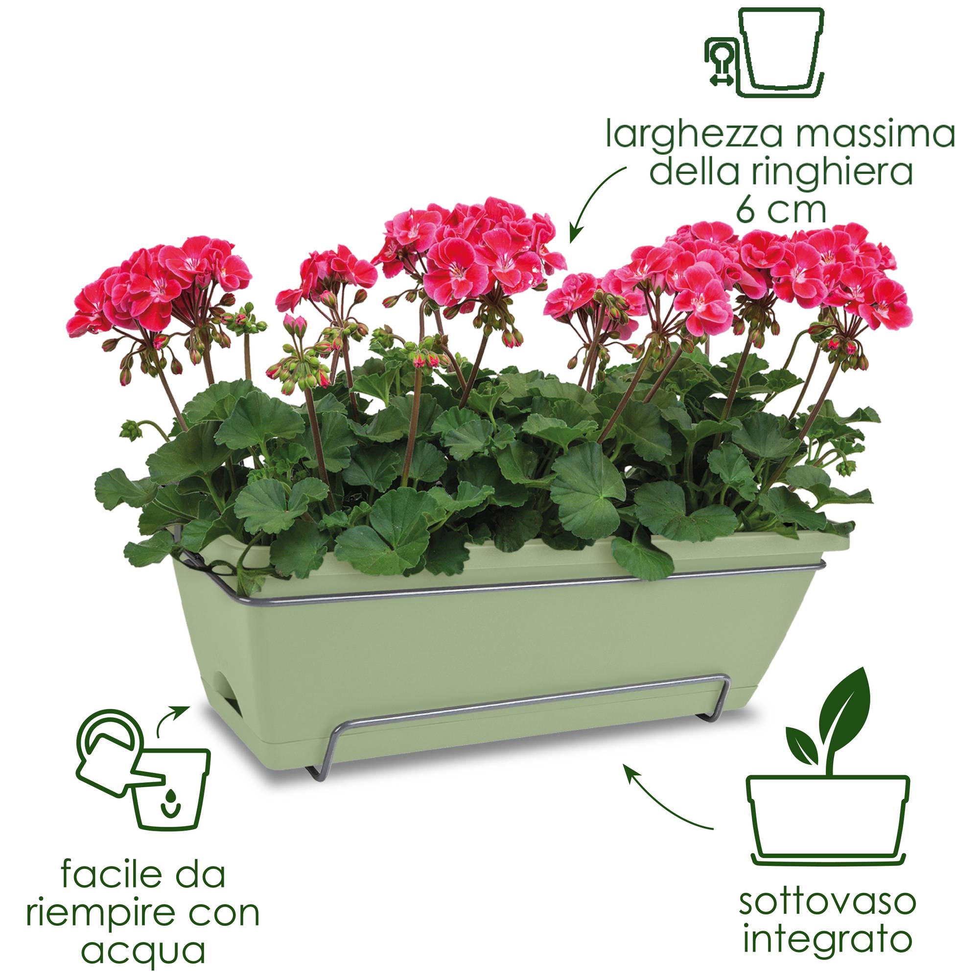 Hanse Home Zerbino In Polipropilene 40x60 Cm Rosso - Resistente E Lavabile