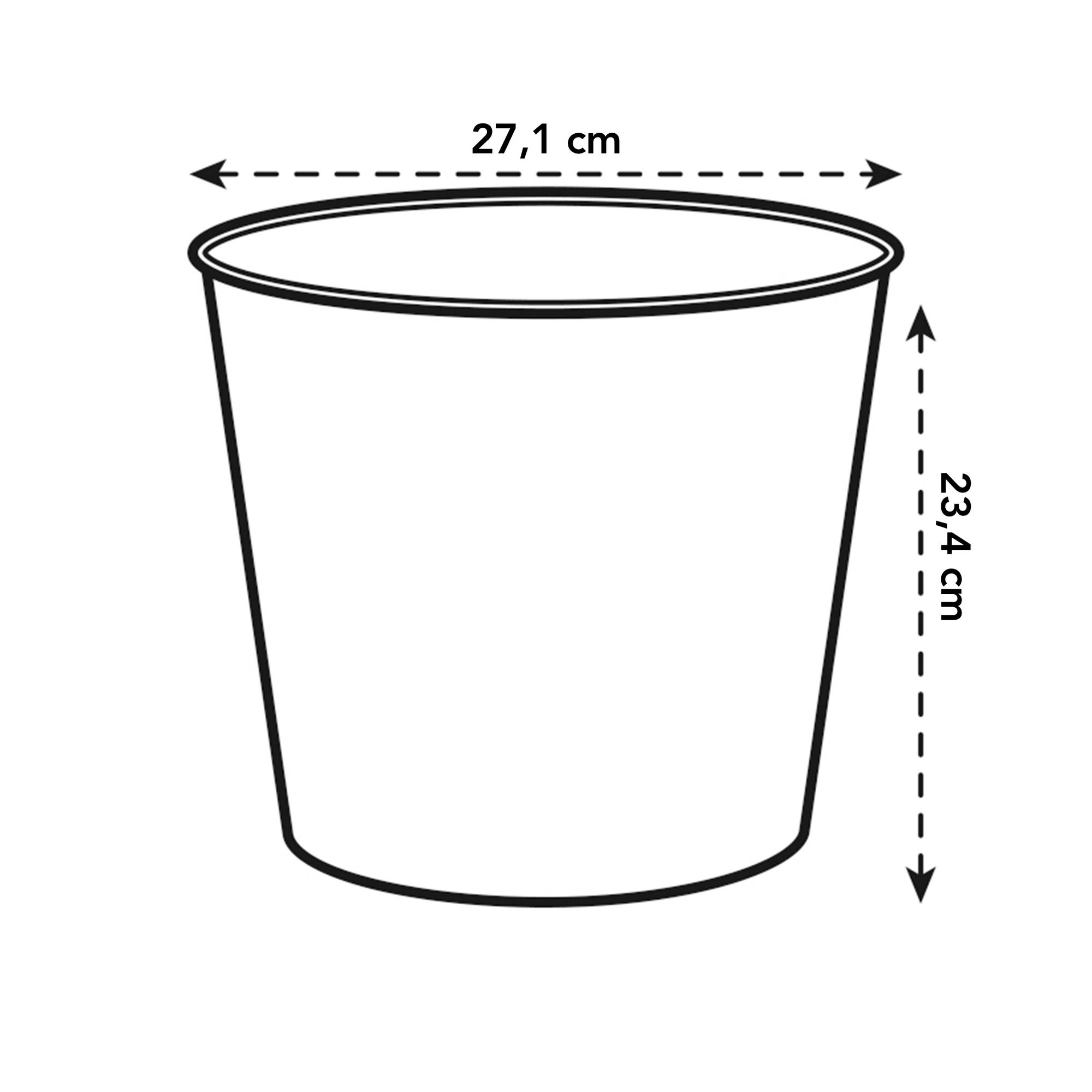 Elho Brussels Diamond Rond 18 - Pot De Fleurs pour Intérieur - 18.1 x