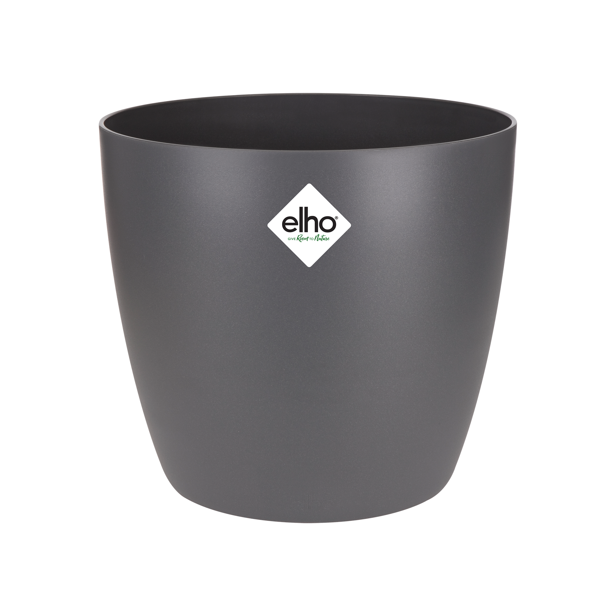 Elho Brussels Round 14 - Vaso per Interno - 100% Plastica Riciclata - 13.5 x H 12.6 cm - Viola/Vivid Violet