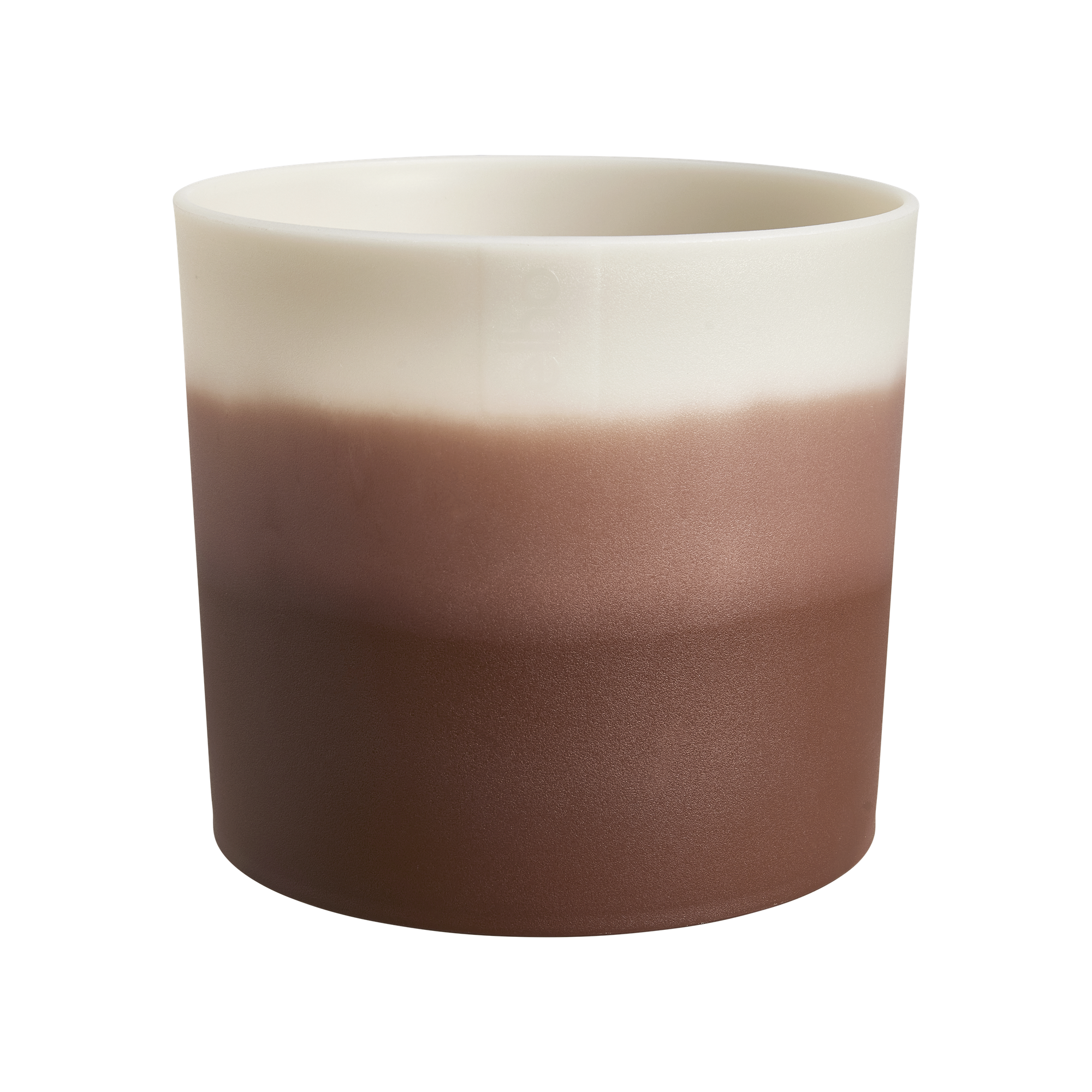 Pot à Yaourt Vintage C.MERIDIANO En Céramique Et Verre - Marron, 7 Cm, Occasion Très Bon état