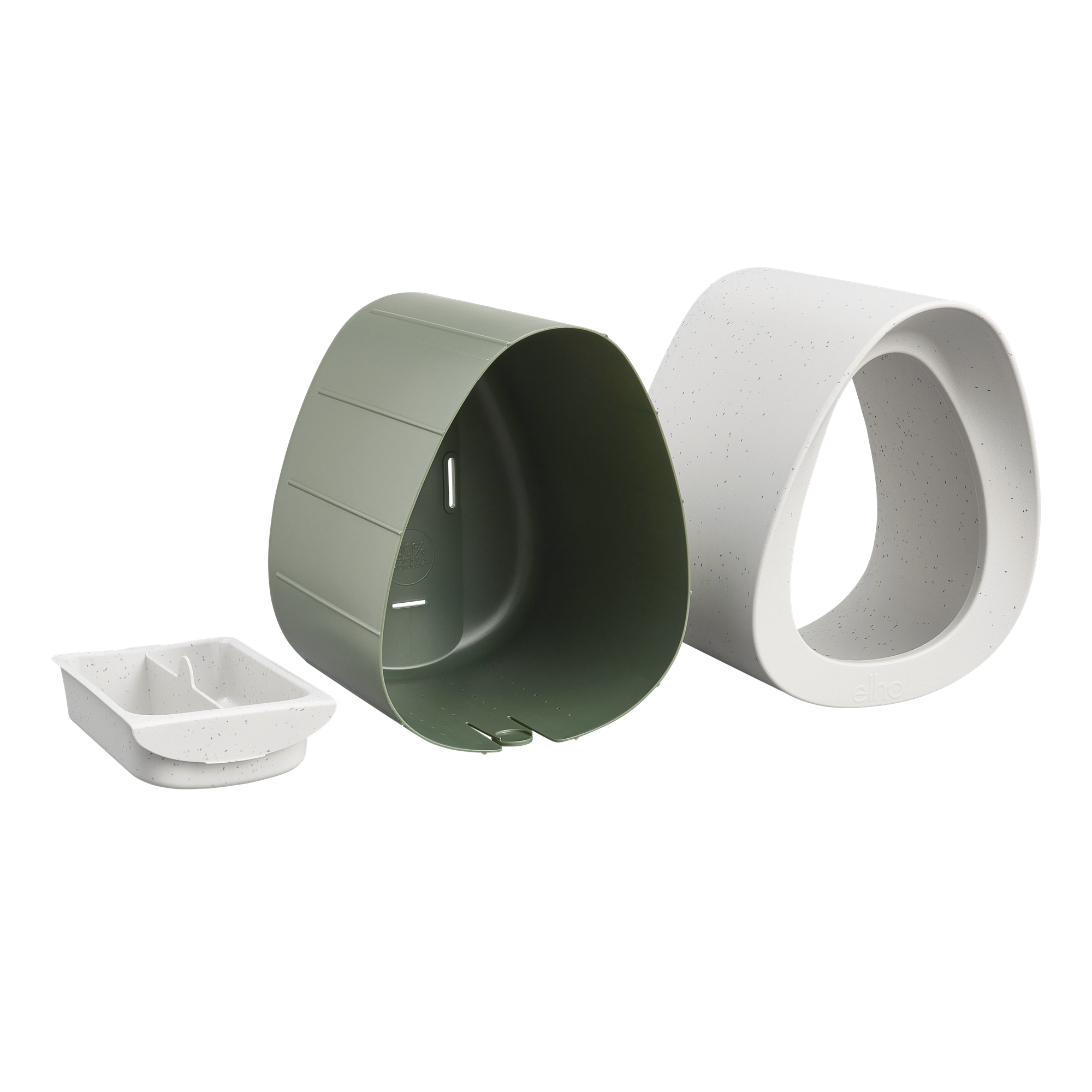 Elho Cosy Vogelhaus - Futterstation & Tränke Aus 100% Recyceltem Plastik