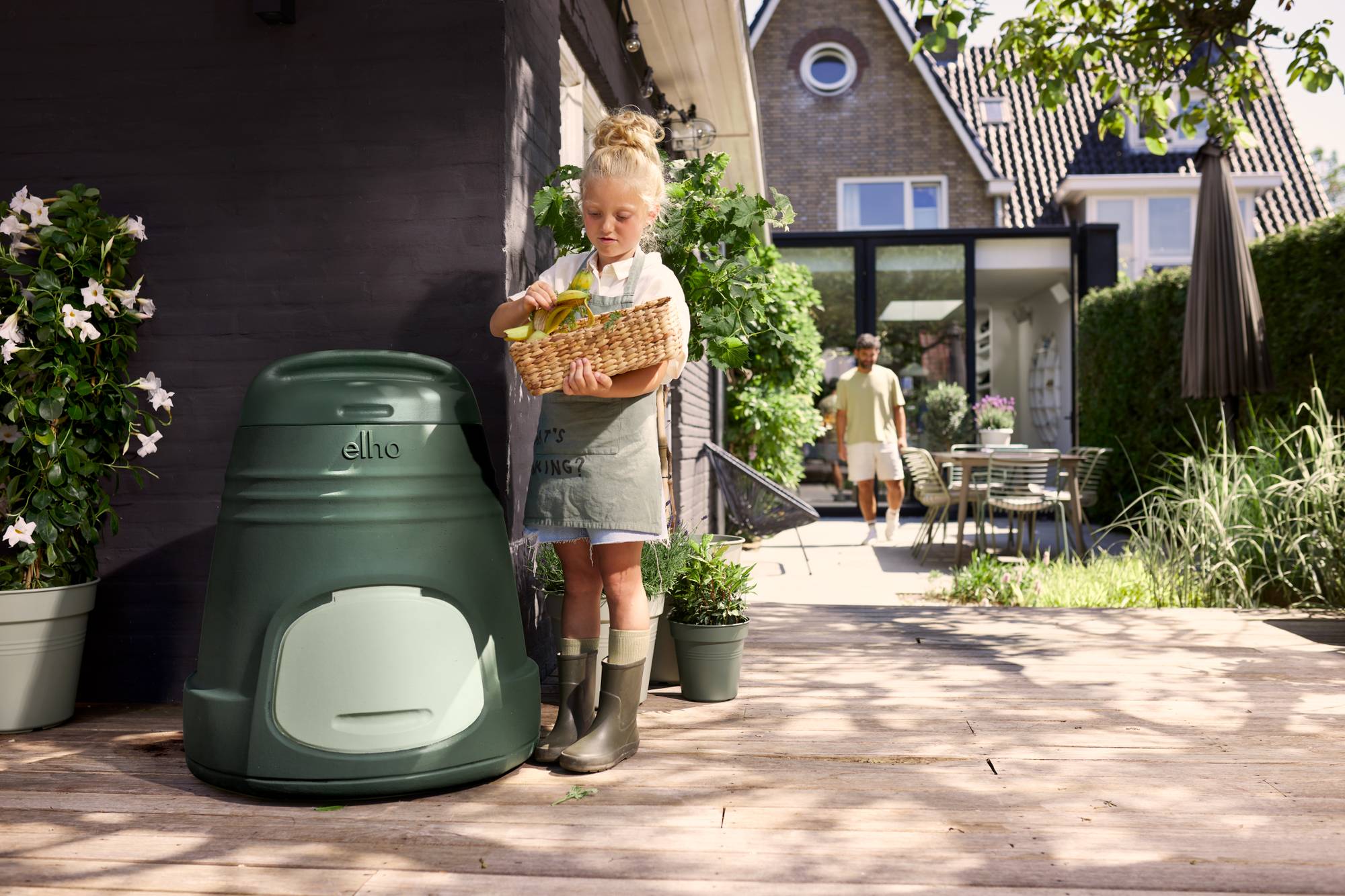 Haxnicks Cbin020101 Roll Mix Composter, Green, 68x68x54cm