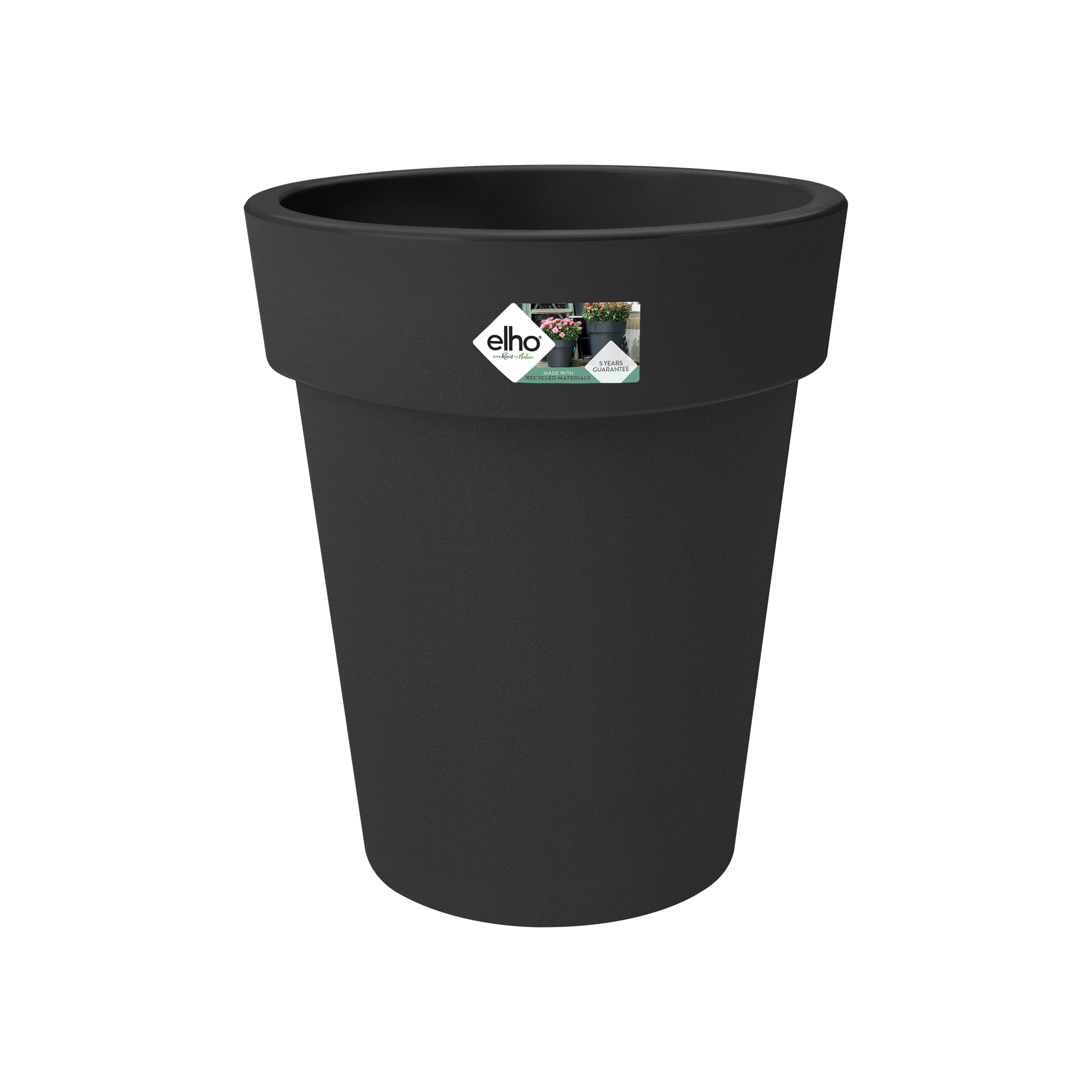 green basics top planter high 35cm living black - elho - Give room to  nature