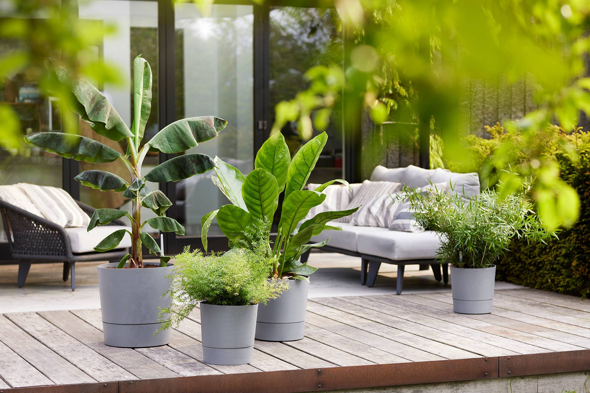 Kit 05 Cestas Multiusos De Plástico, 33 X 26 X 8 Cm, Color Azul, Color, image size:1966x1311