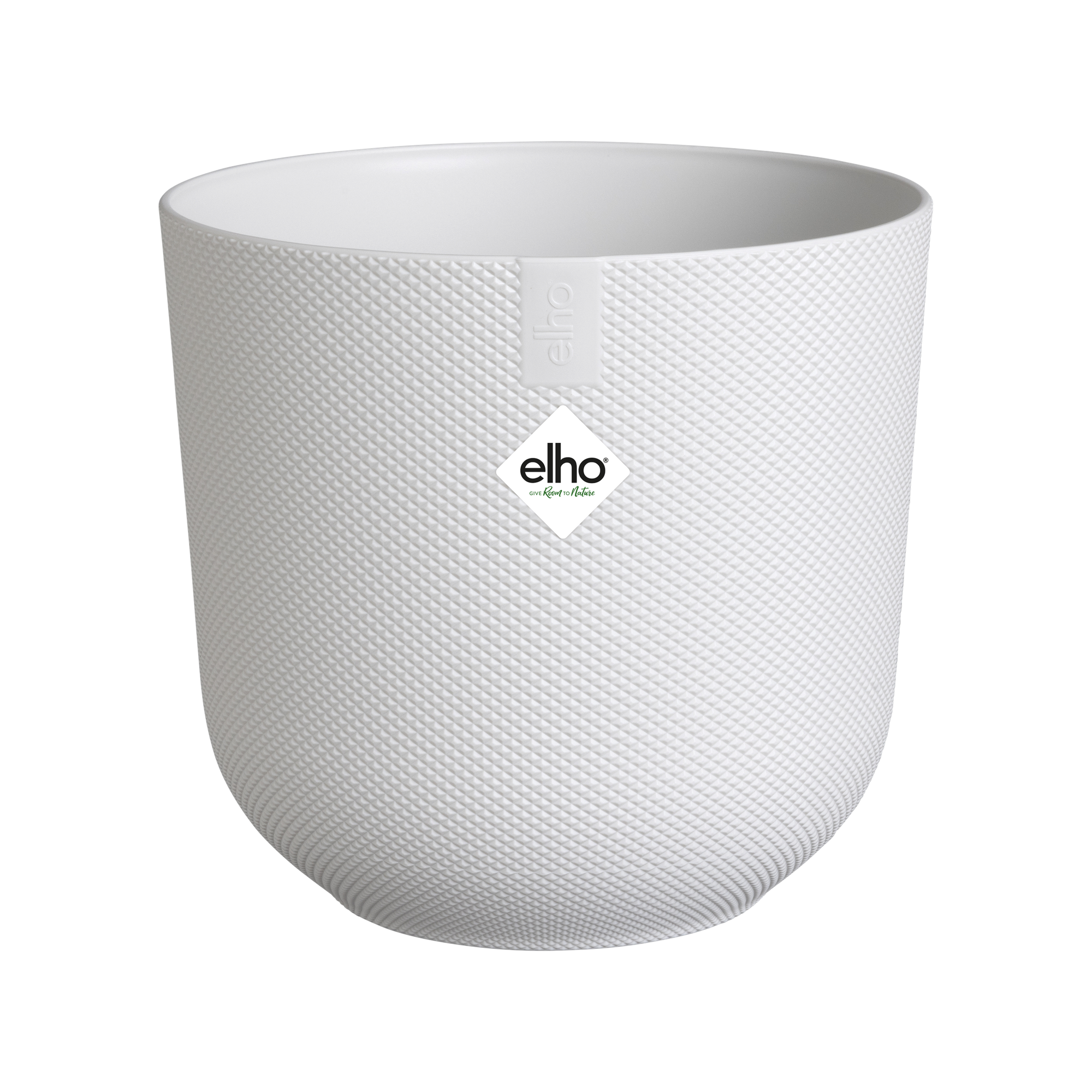 Elho Jazz Rund Mini Blumentopf – 9 Cm, 100% Recyceltes Plastik, Wasserdicht & Frostsicher, In Gelb/Amber