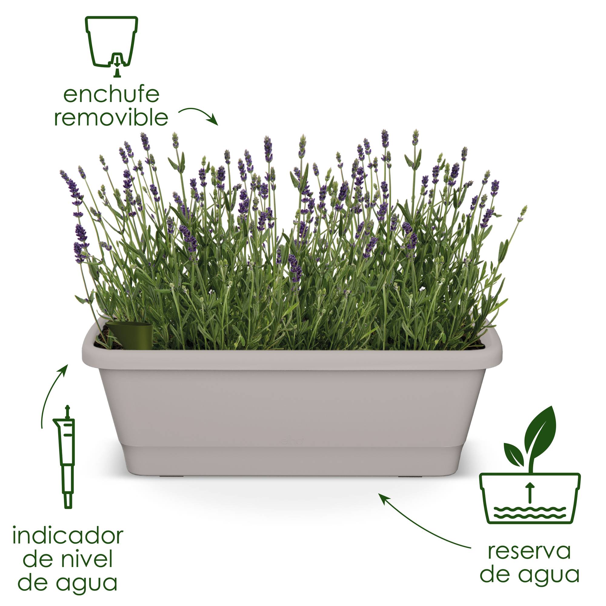 noa balcony trough xl terra - elho® - Give room to nature