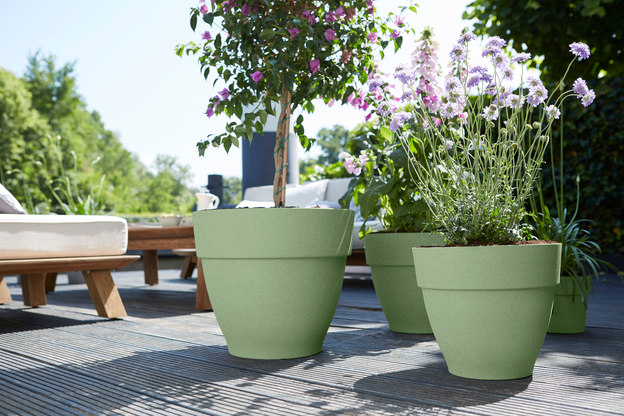 vibia campana round 55cm pistachio green - elho® - Give room to nature