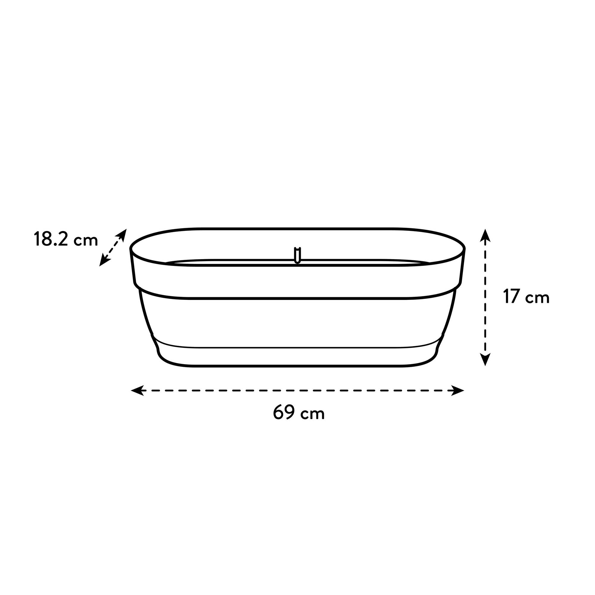 Elho Vibia Campana Drainpipe Clicker 40 - Vaso Per Esterno A Sospensione Per Tubo Pluviale - Rosa Polveroso, 21.6x16.3 Cm, In Plastica Riciclata - 4