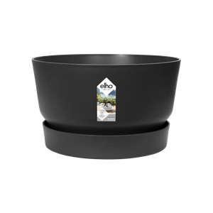 Ghiveci Elho greenville bowl, 33 cm, negru (living black)