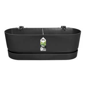 Jardinieră Elho balcon greenville easy balcony, 52 cm, living black