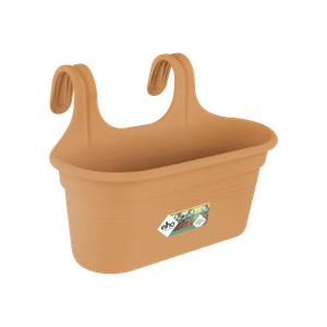 Ghiveci Elho agatatoare green basics easy hanger large, 15 cm, mild terra