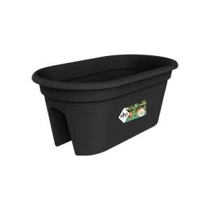 Jardinieră Elho balustrada green basics flower bridge, 55 cm, living black