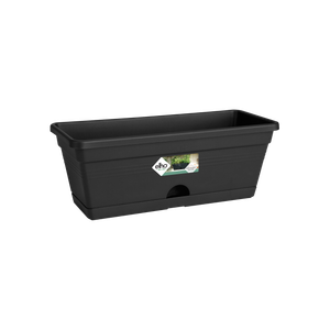 Ghiveci Elho green basics trough mini allin1, 30 cm, negru (living black)
