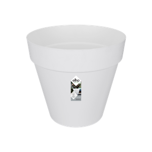 Ghiveci Elho roti loft urban rotund, 40 cm, alb