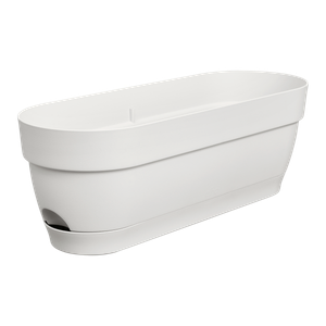 Jardinieră Elho vibia campana trough, 50 cm, alb (silky white)