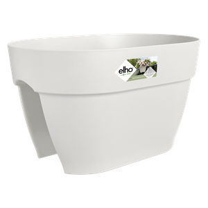 Jardinieră Elho vibia campana flower bridge, 40 cm, alb (silky white)