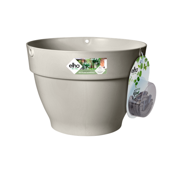 Coș Elho vibia campana hanging basket, 26 cm, alb (silky white)