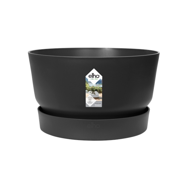 Ghiveci Elho greenville bowl, 33 cm, negru (living black)