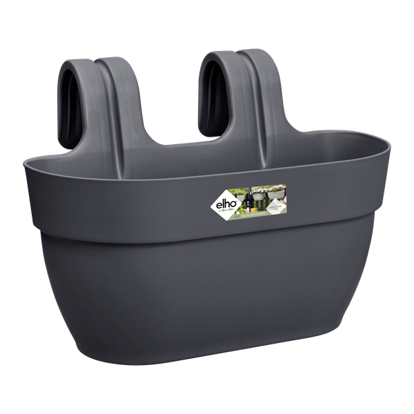 Jardinieră Elho vibia campana easy hanger medium, L 36 × Î 27 × A 24 cm, antracit (anthracite)