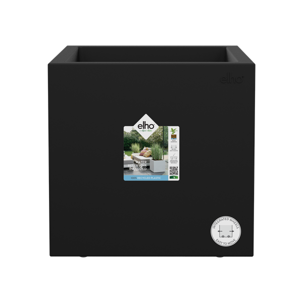 Ghiveci Elho vivo next patrat, 30 cm, living black