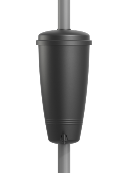 Ghiveci Elho green basics rain catcher, 35 cm, negru (living black)