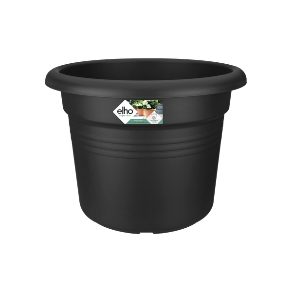 Ghiveci Elho green basics cilinder, 45 cm, negru (living black)