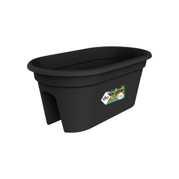 Jardinieră Elho balustrada green basics flower bridge, 55 cm, living black
