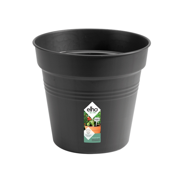 Ghiveci Elho green basics growpot, 13 cm, negru (living black)