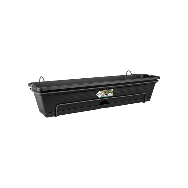 Ghiveci Elho green basics trough allin1, 70 cm, negru (living black)