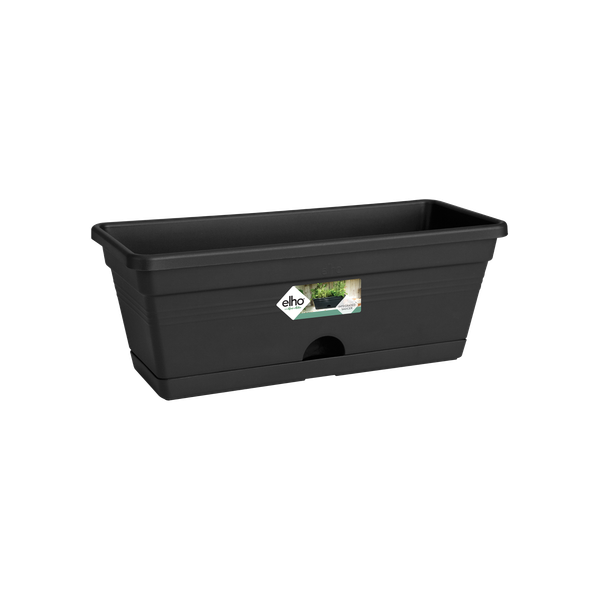 Ghiveci Elho green basics trough mini allin1, 30 cm, negru (living black)