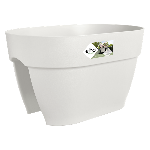 Jardinieră Elho vibia campana flower bridge, 40 cm, alb (silky white)