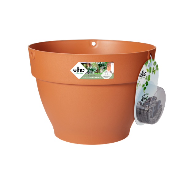 Coș Elho vibia campana hanging basket, 26 cm, terracotta (terra)