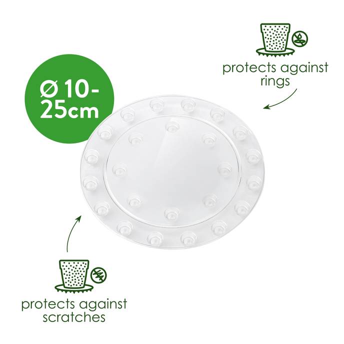 floorprotector round 15cm transparent