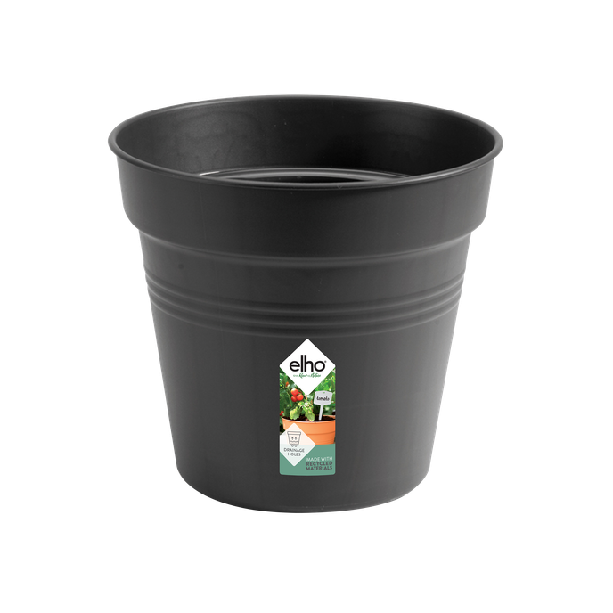 green basics growpot 15cm living black