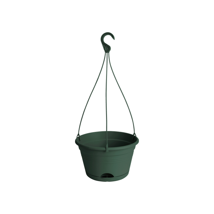 green basics hanging basket 28cm leaf green