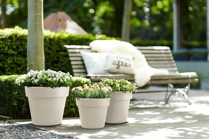 green basics top planter 40cm cotton white