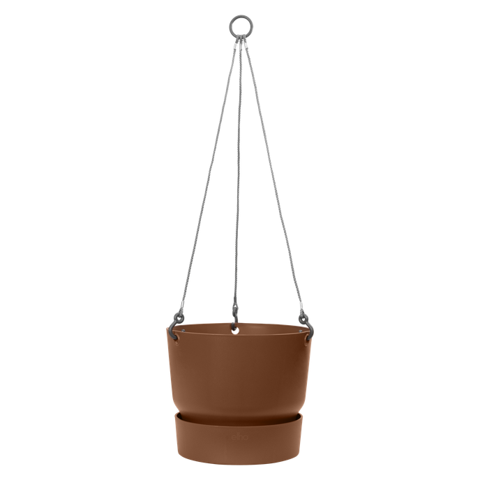 greenville hanging basket 24cm ginger brown