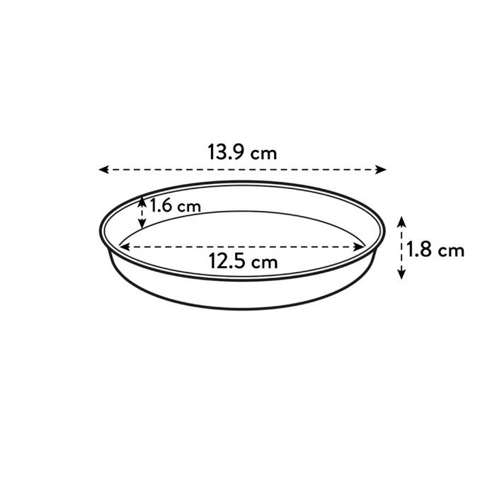 loft urban saucer round 14cm anthracite