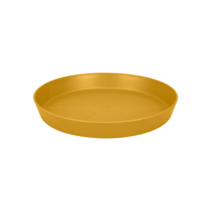 loft urban saucer round 14cm honey yellow