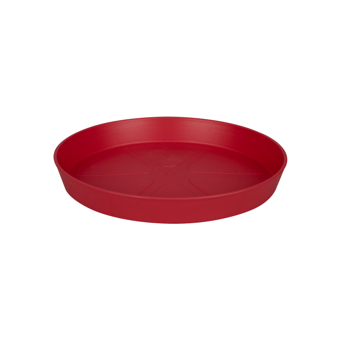 loft urban saucer round 21cm cranberry red