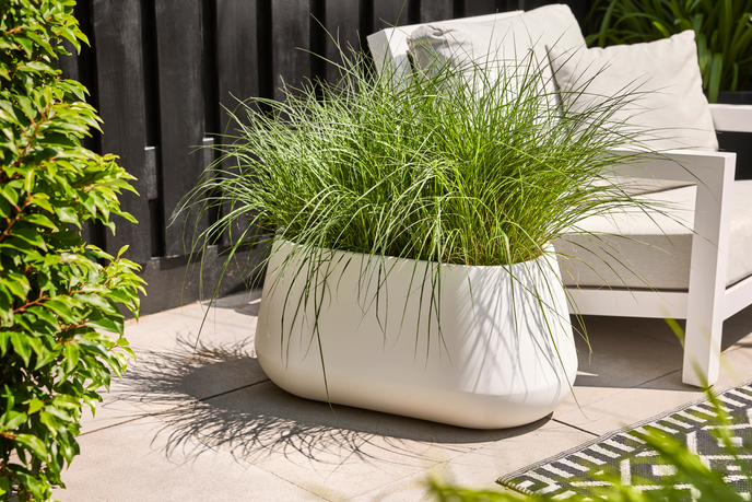 pure cone long wheels 75 blanc - elho® - Give room to nature