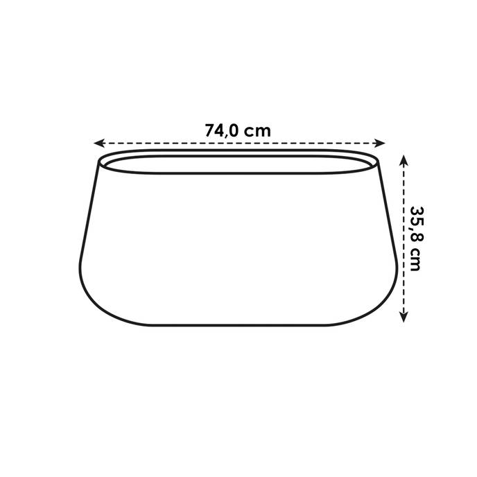 pure cone long wheels 75 white - elho® - Give room to nature
